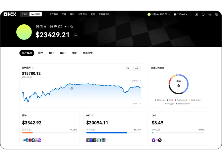 AVAX钱包app下载页面展示